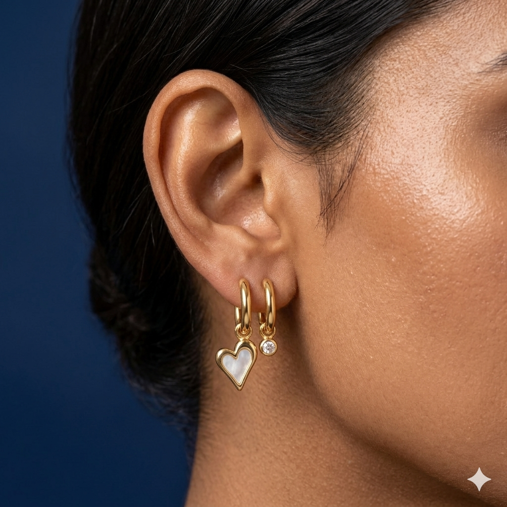 Sweetheart Sparkle Earrings - BKAT21