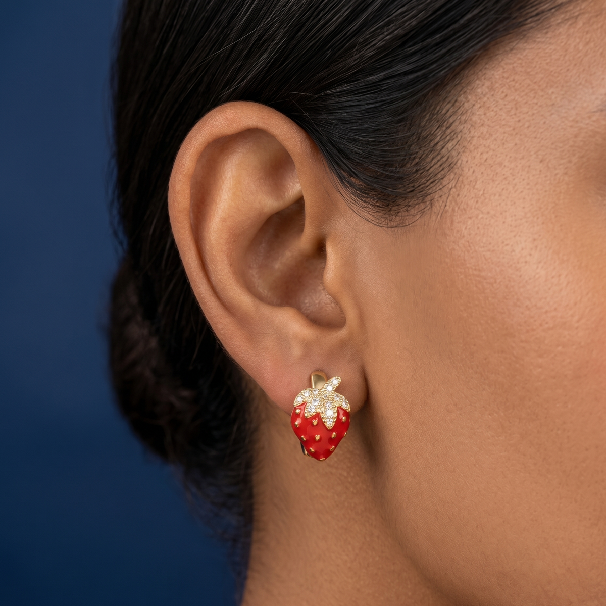 Berry Bliss Hoop Earrings - BKAT26