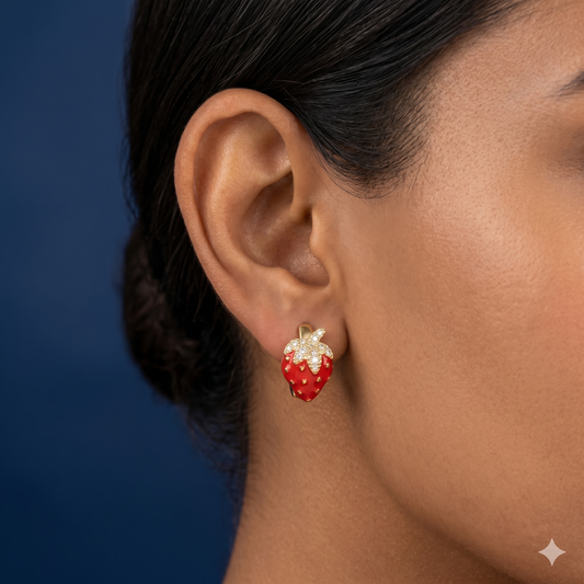 Berry Bliss Hoop Earrings - BKAT26