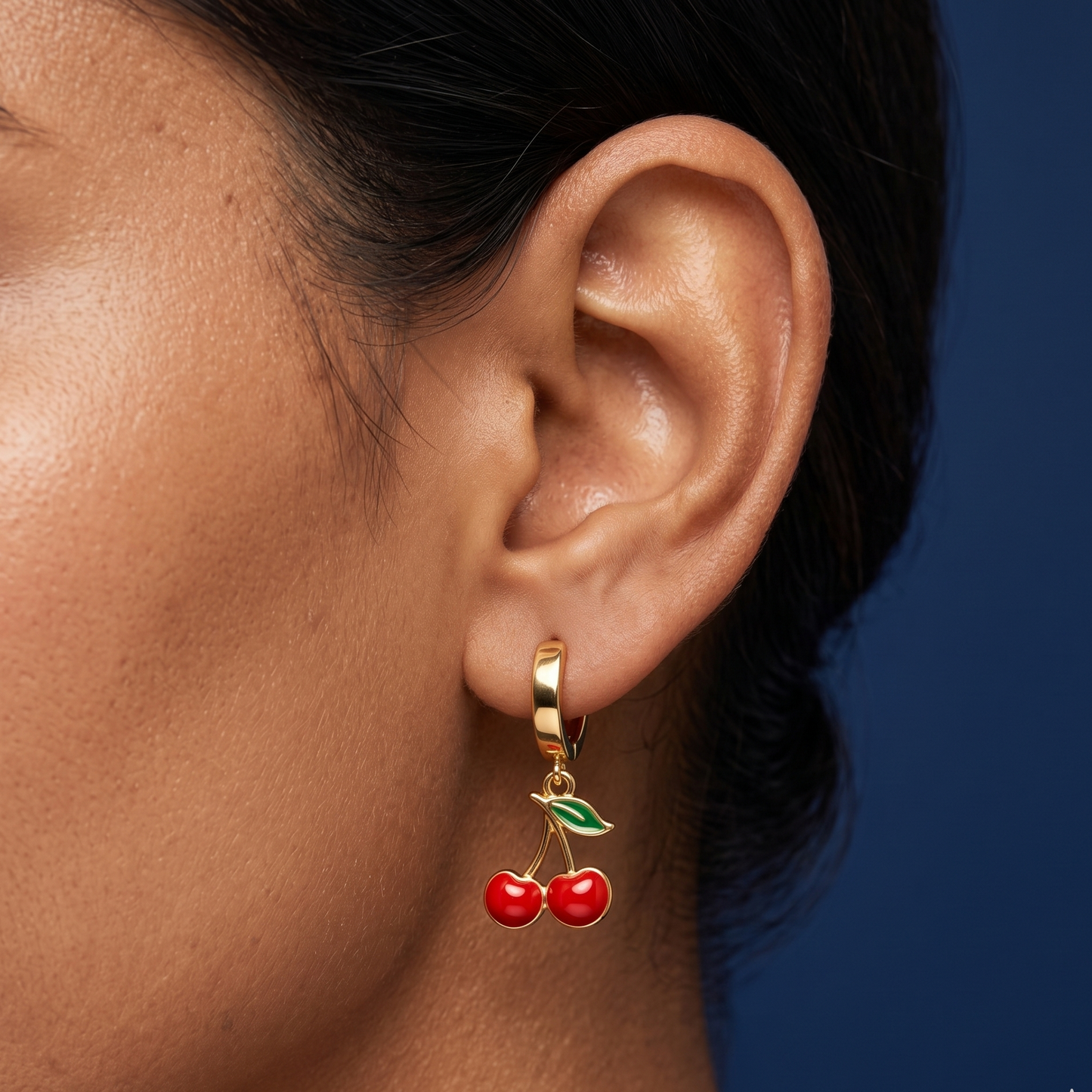 Cherry Pop Hoop Earrings - BKAT07