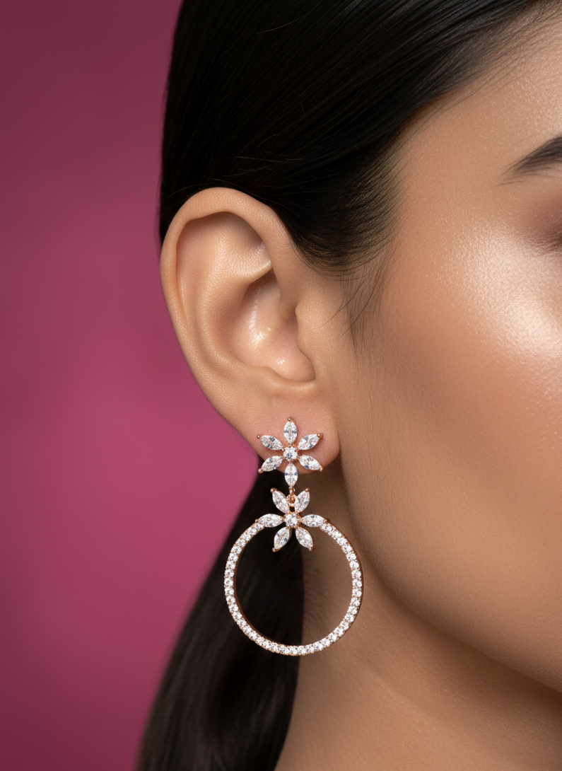 Crystal Bloom Hoop - BWAT01