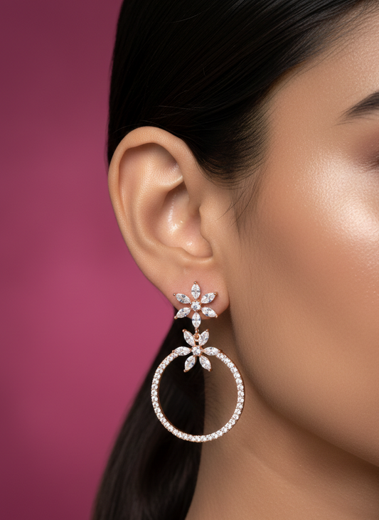 Crystal Bloom Hoop - BWAT01