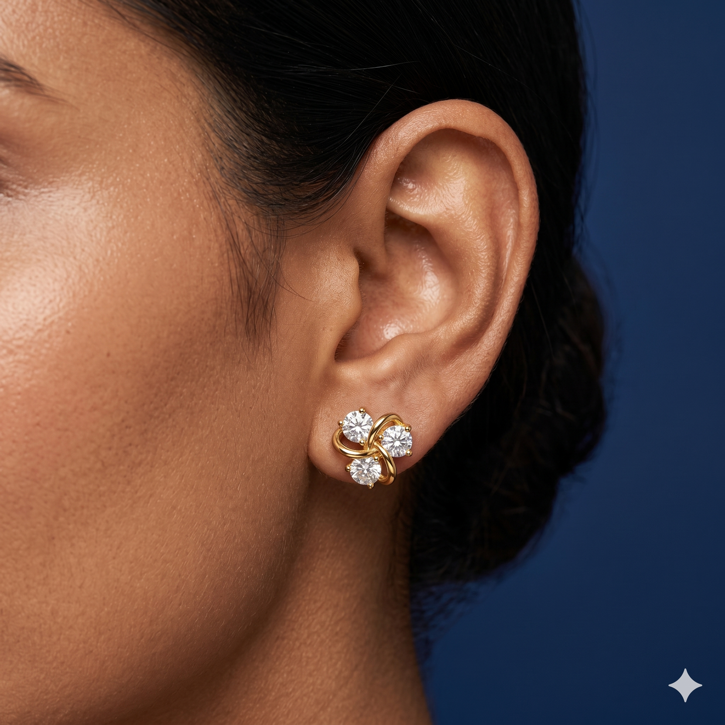 Trinity Spark Stud Earrings - BWAT11