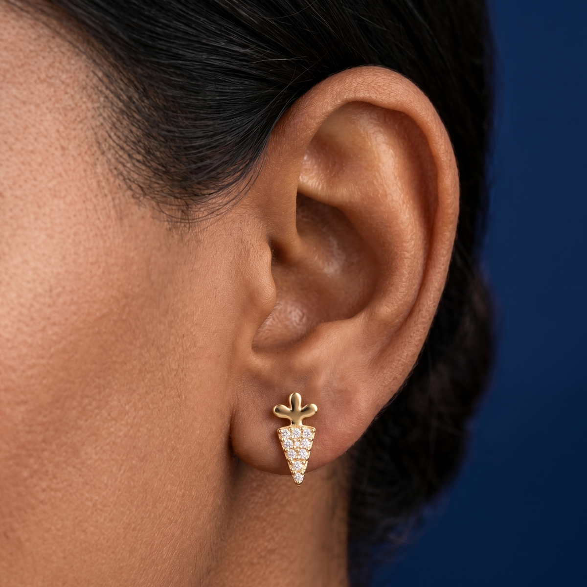 Carrot Glow Mini Studs - BWAT13