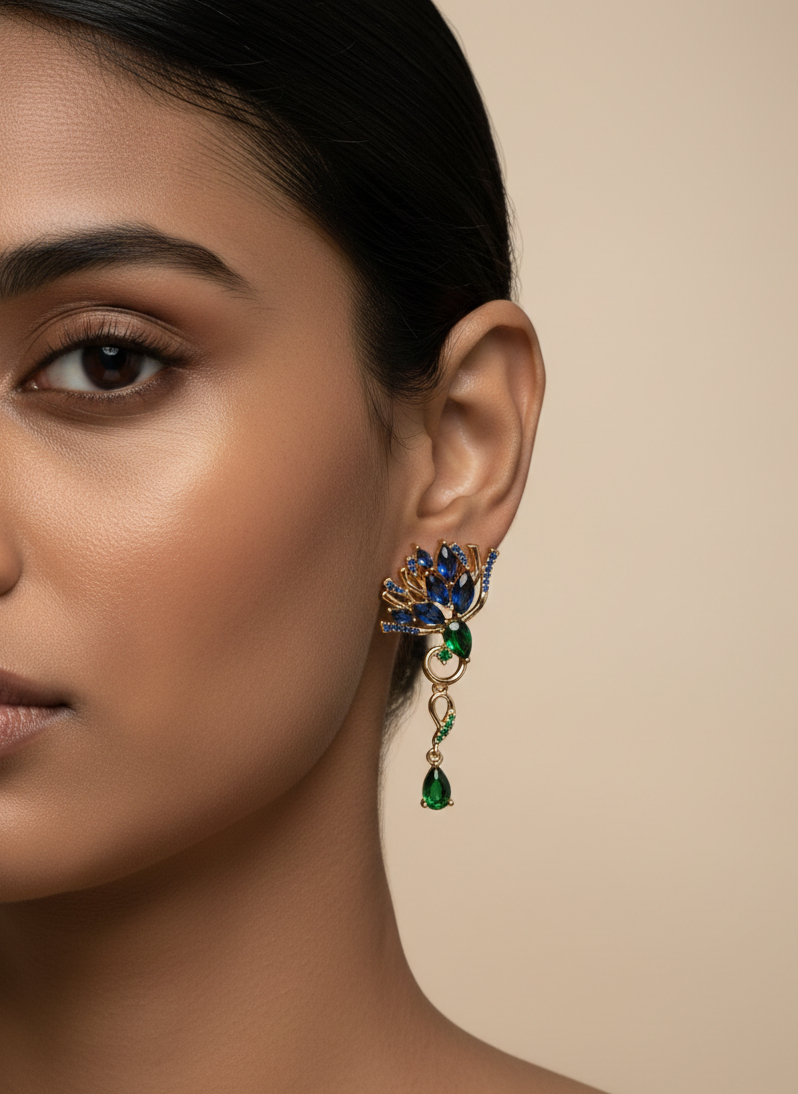 Emerald Peacock Drop - BWAT14