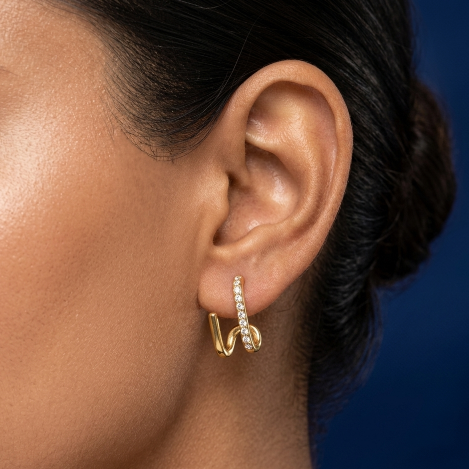 Twirl Shine Earrings - BWAT15