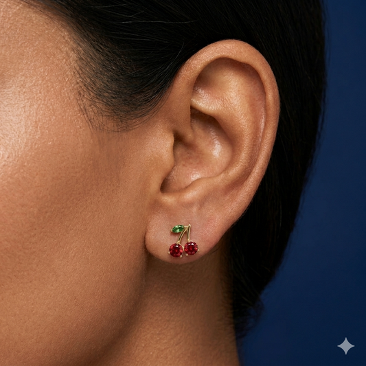 Cherry Charm Studs - BWAT31