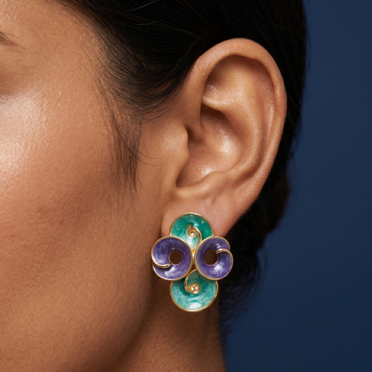 Aqua Harmony Earrings - EN02