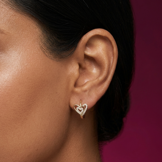 Heart Loop Earrings_BKAT14