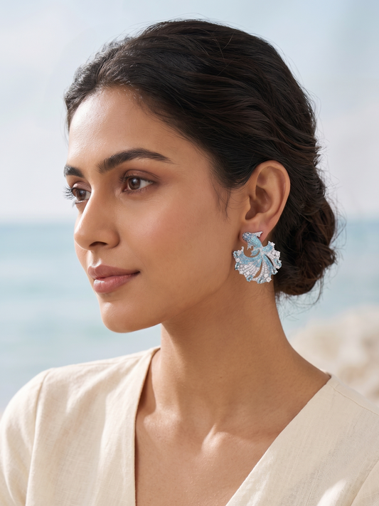 Ocean Mist Koi Earrings