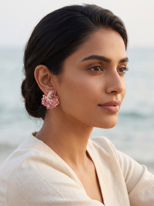 Sunset Bloom KOI Earrings