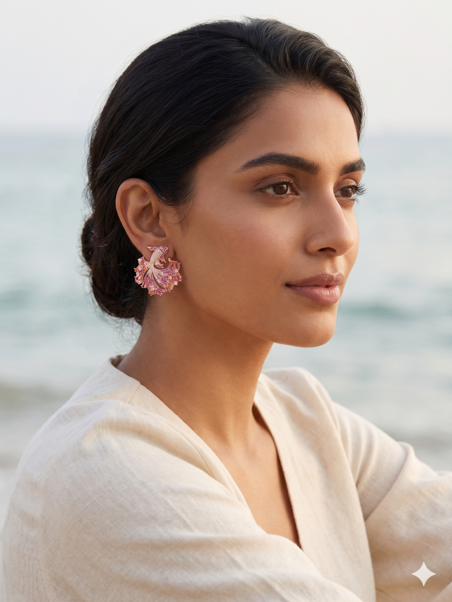 Sunset Bloom KOI Earrings