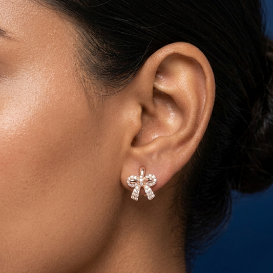 Crystal Bow Studs - BKAT12.1