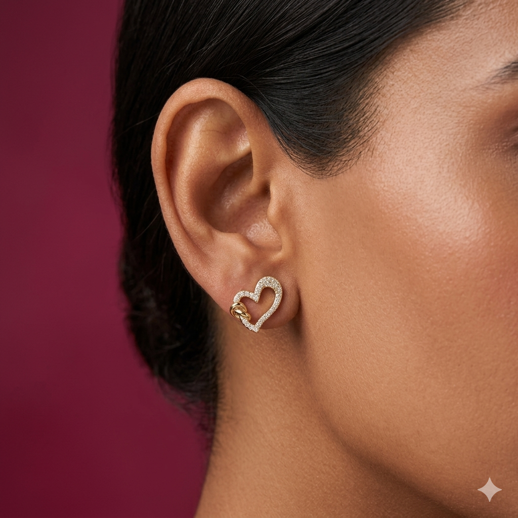 Heart Knot Earrings - BWAT23