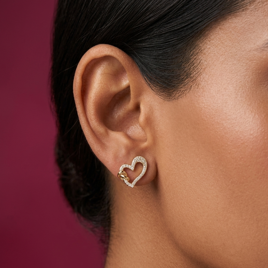 Heart Knot Earrings - BWAT23