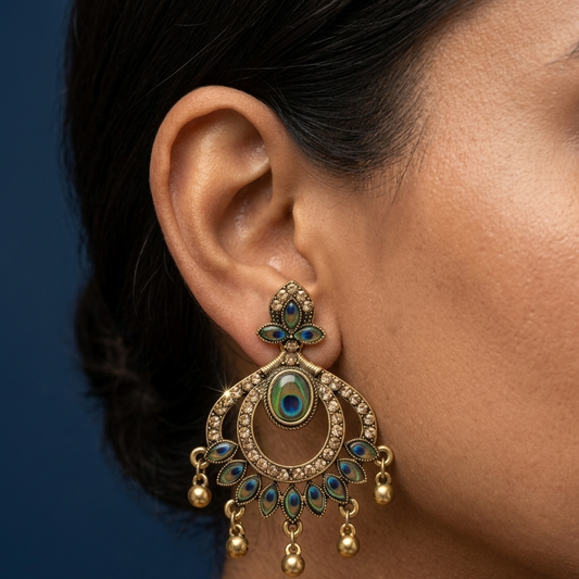Peacock Aura Antique Drops - PC08