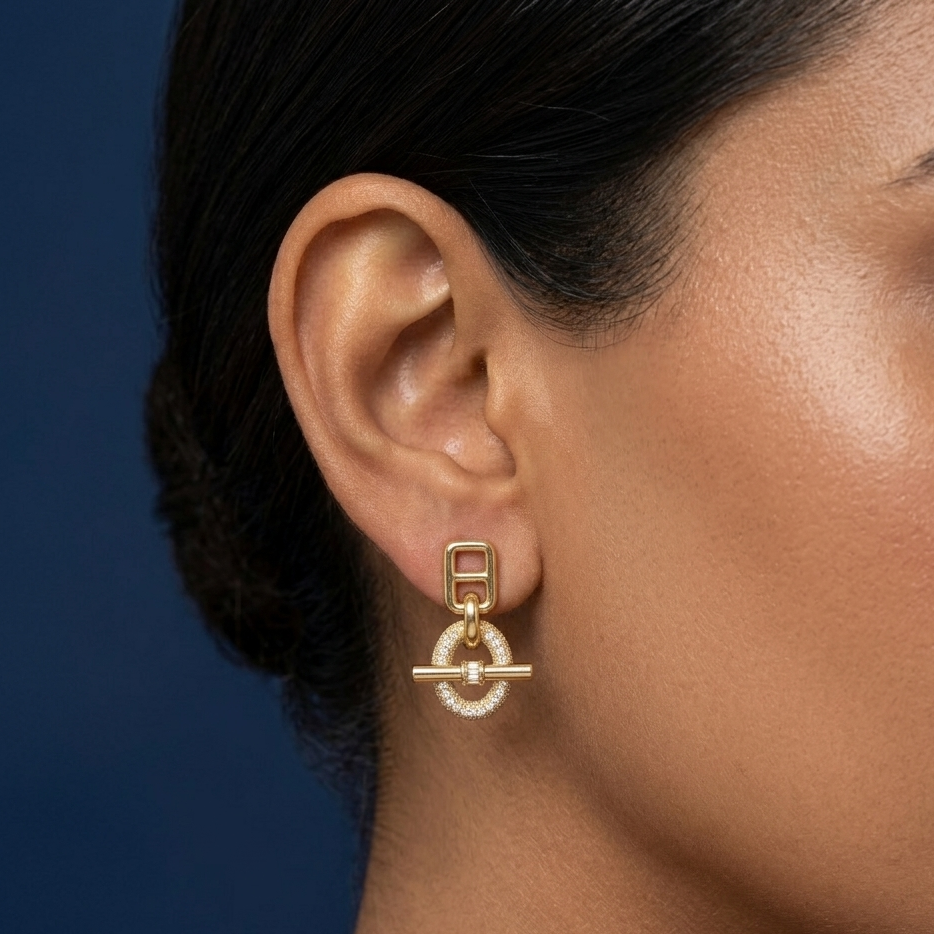 Link Luxe Earrings - SFPW10