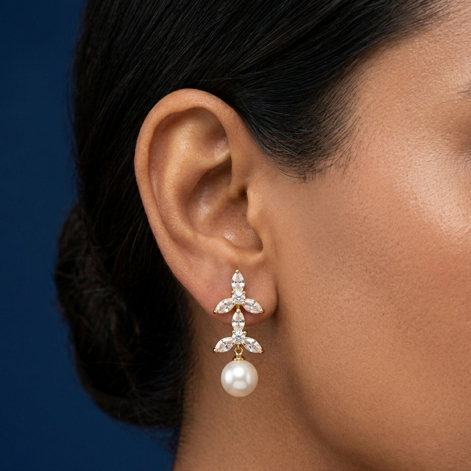 Aurora Pearl Blossom Earrings - SFPW19