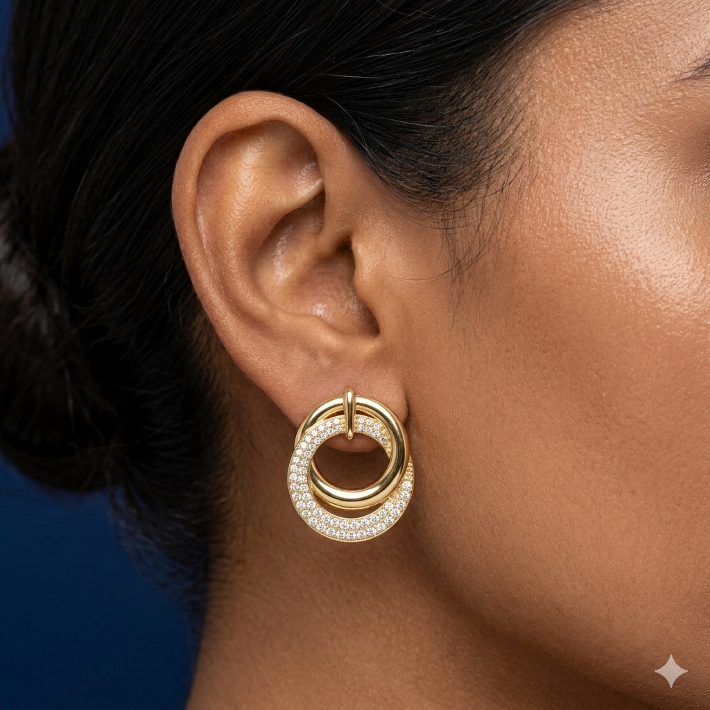 Celeste Halo Earrings - SFPW20