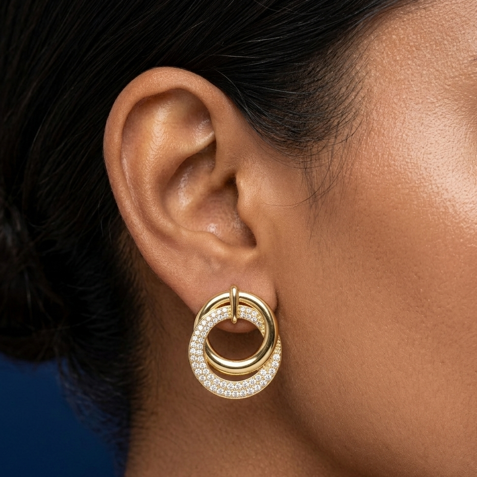 Celeste Halo Earrings - SFPW20