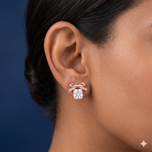 Crystal Bow Studs - SFPW39