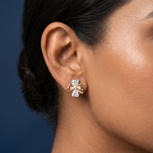 Amora Heart Bloom Studs - SFPW40