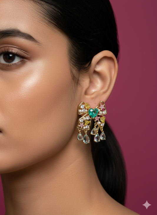 Jewel Bow Drop - SFSS10