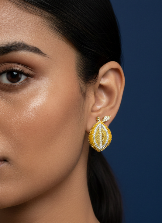 Golden Zest Lemon Earrings - SFSS12