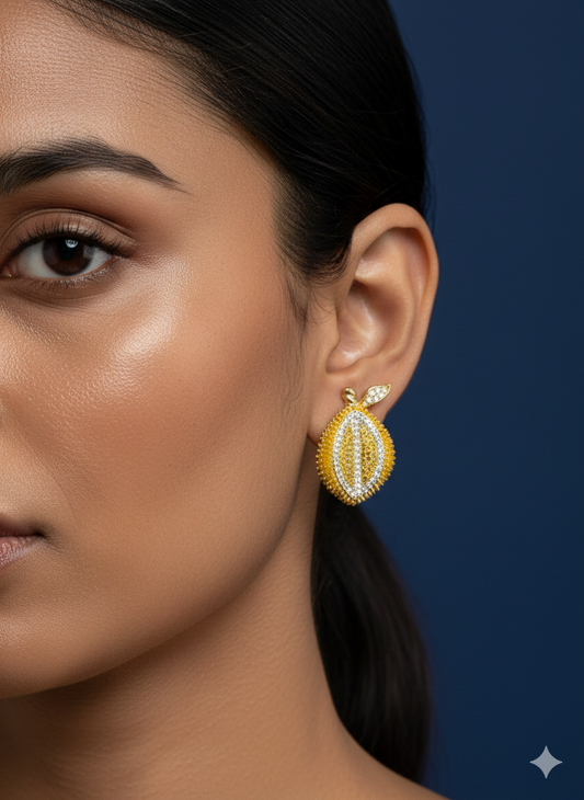 Golden Zest Lemon Earrings - SFSS12