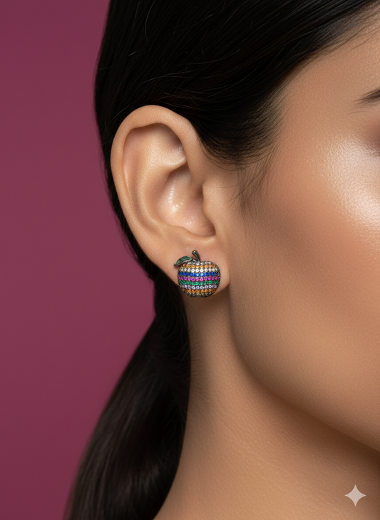 Rainbow Apple Stud - SFSS13