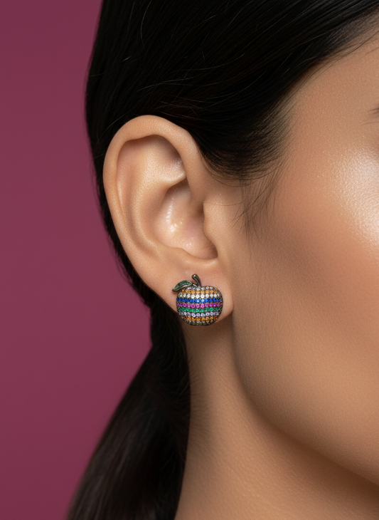 Rainbow Apple Stud - SFSS13