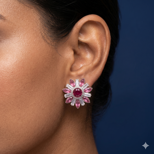 Rosette Royale Studs - ST20