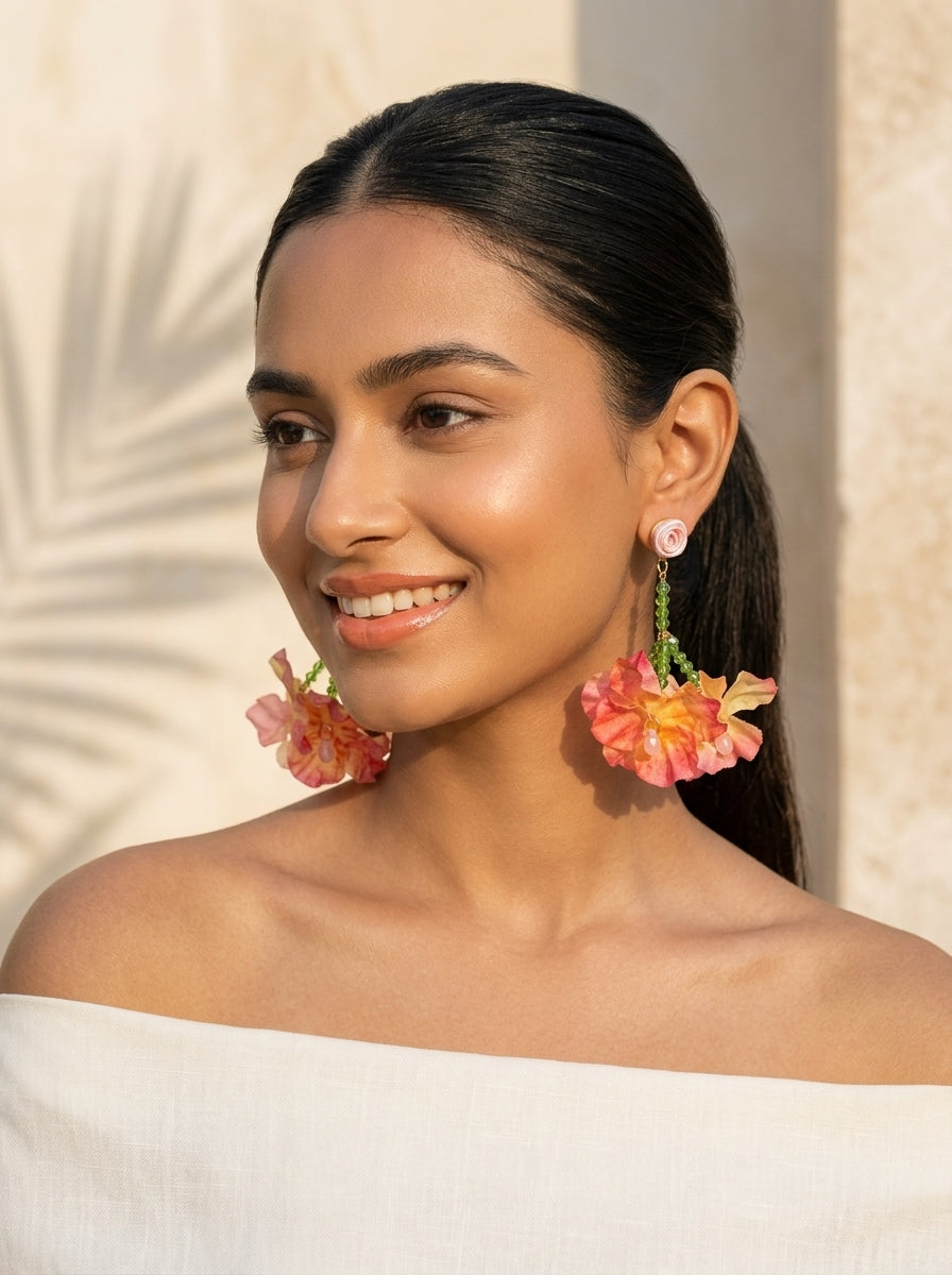 Sunset Bloom Earrings - SFBD15