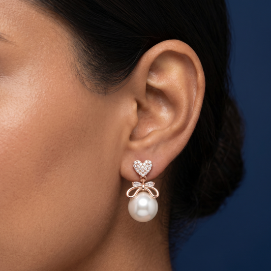 Sweetheart Pearl Earrings - PL11