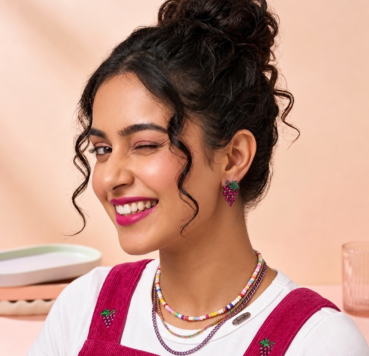 Grape Glow Studs (Red)