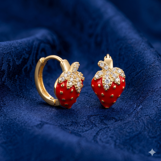 Berry Bliss Hoop Earrings - BKAT26