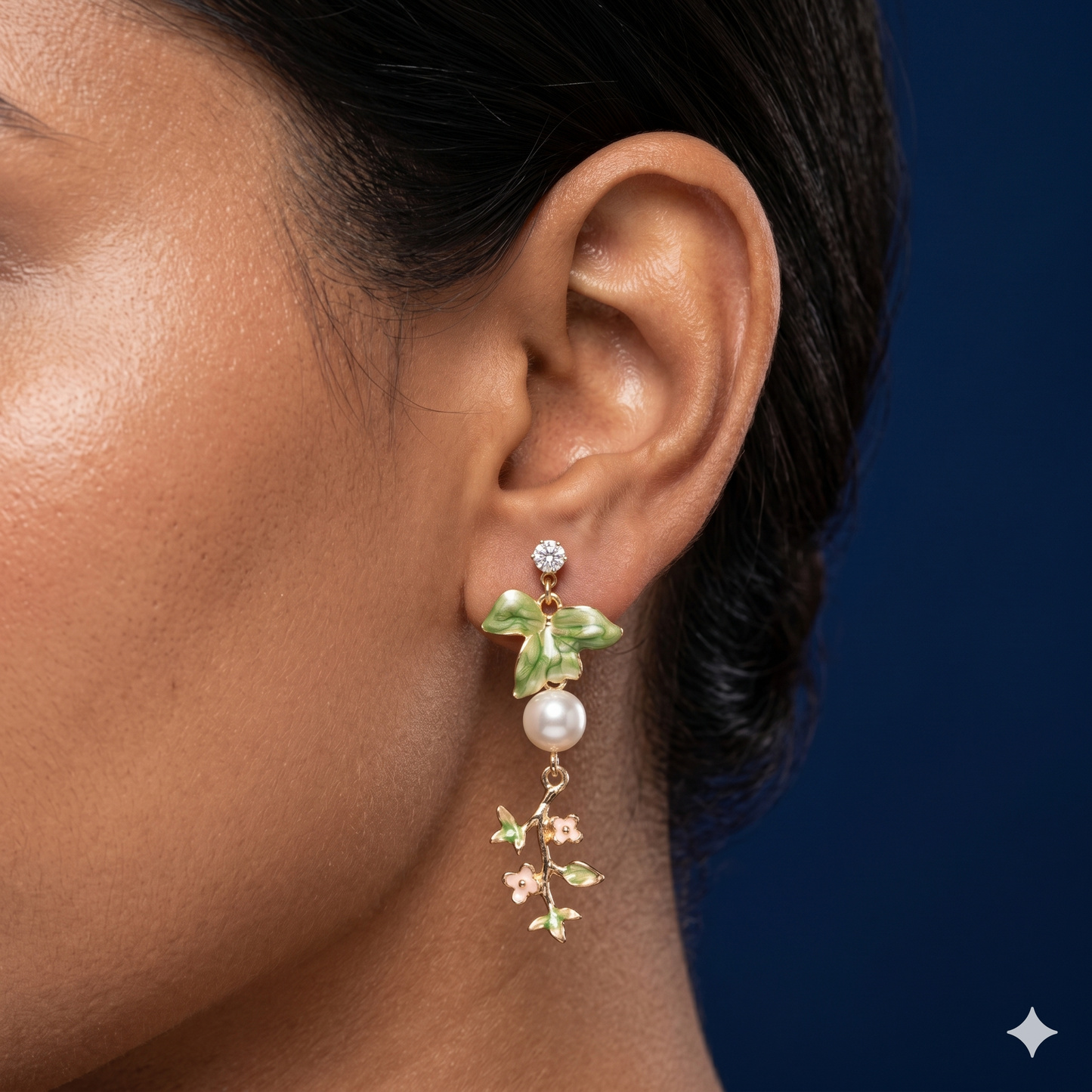 Bloom & Pearl Vine Earrings - BKEN08