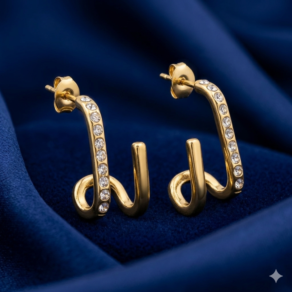 Twirl Shine Earrings - BWAT15