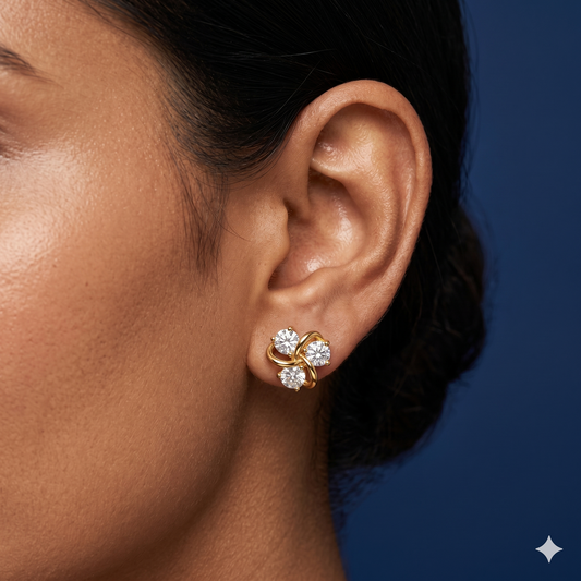 Trinity Spark Stud Earrings - BWAT11
