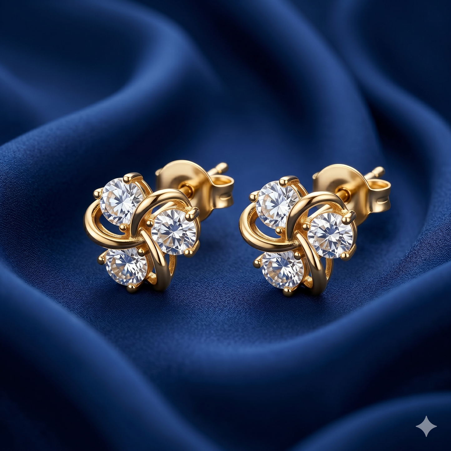 Trinity Spark Stud Earrings - BWAT11