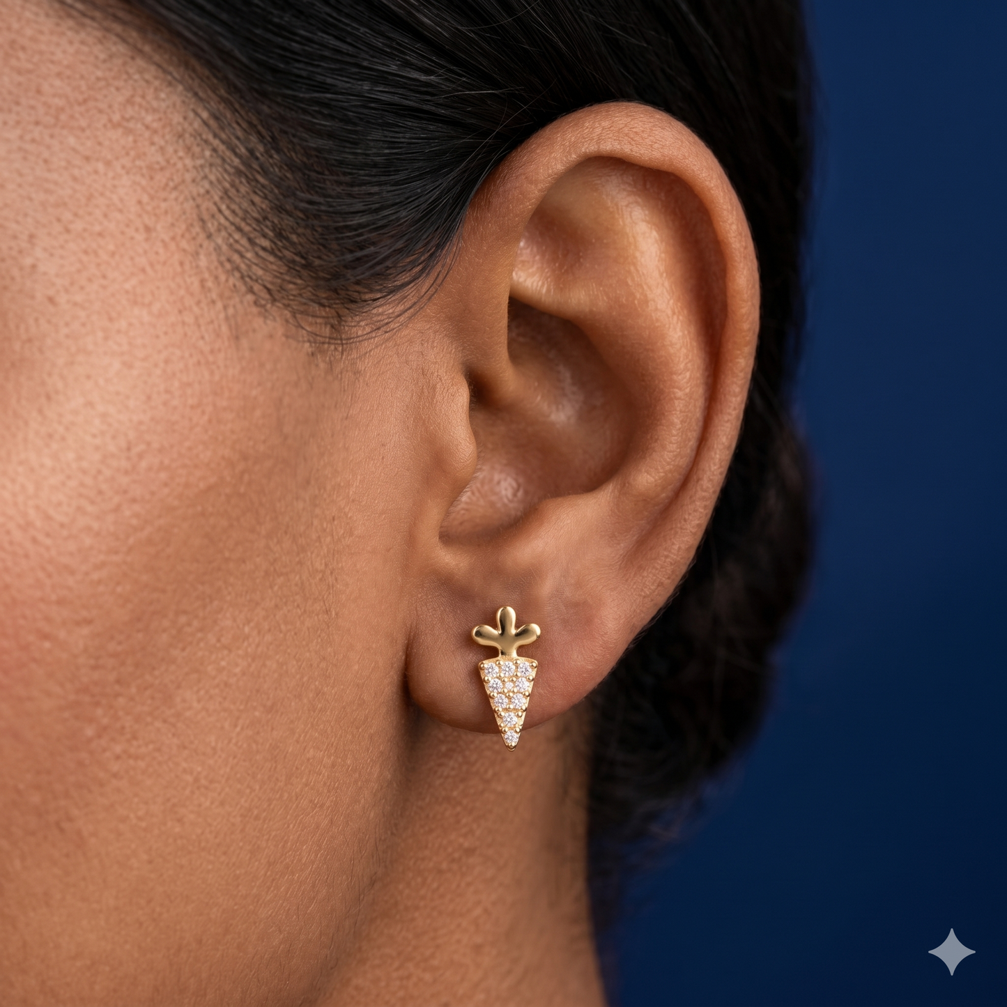 Carrot Glow Mini Studs - BWAT13