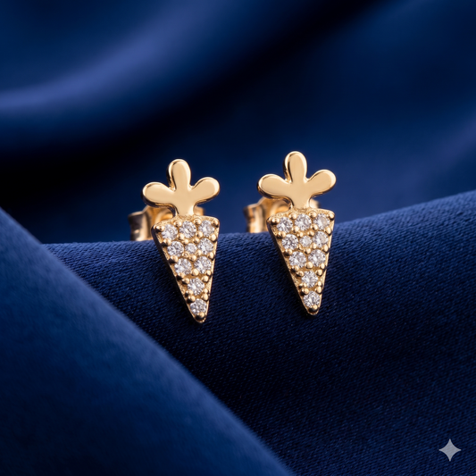 Carrot Glow Mini Studs - BWAT13