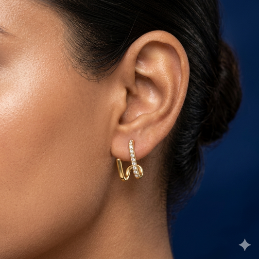 Twirl Shine Earrings - BWAT15