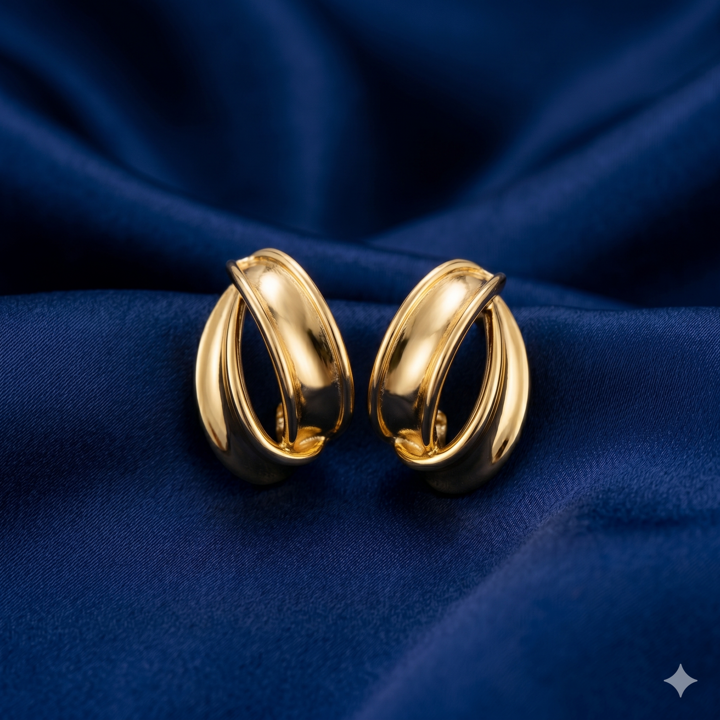 Golden Duo Hoop Earrings - BWAT29