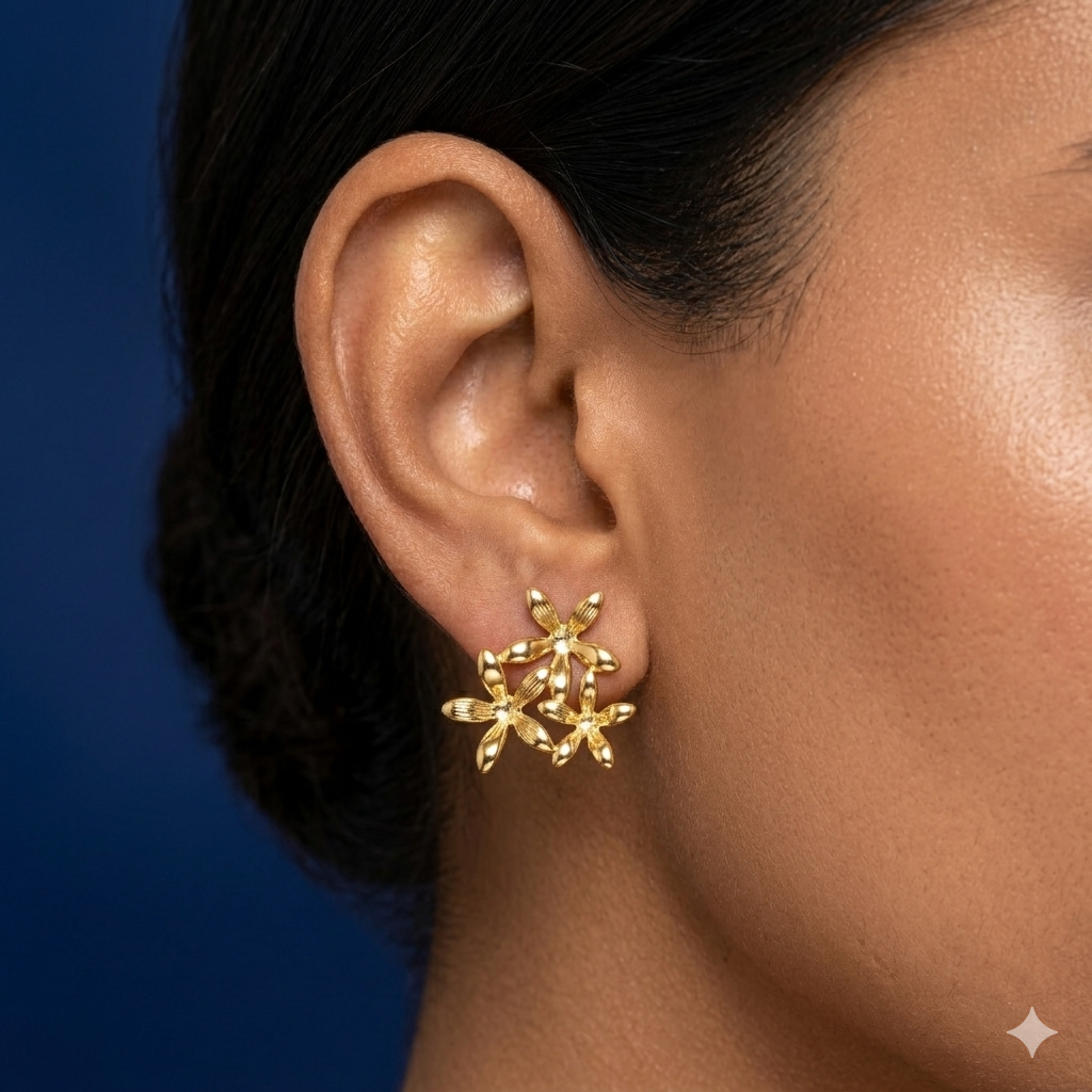 Golden Bloom Earrings - BWAT30