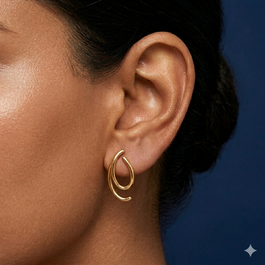Elara Curve Earrings - BWSS04