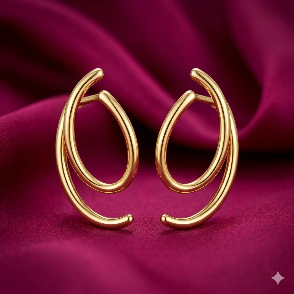 Elara Curve Earrings - BWSS04
