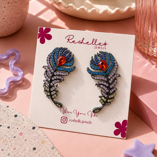 Peacock Charm Earrings