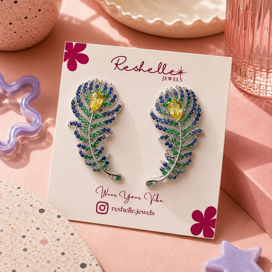 Peacock Charm Earrings