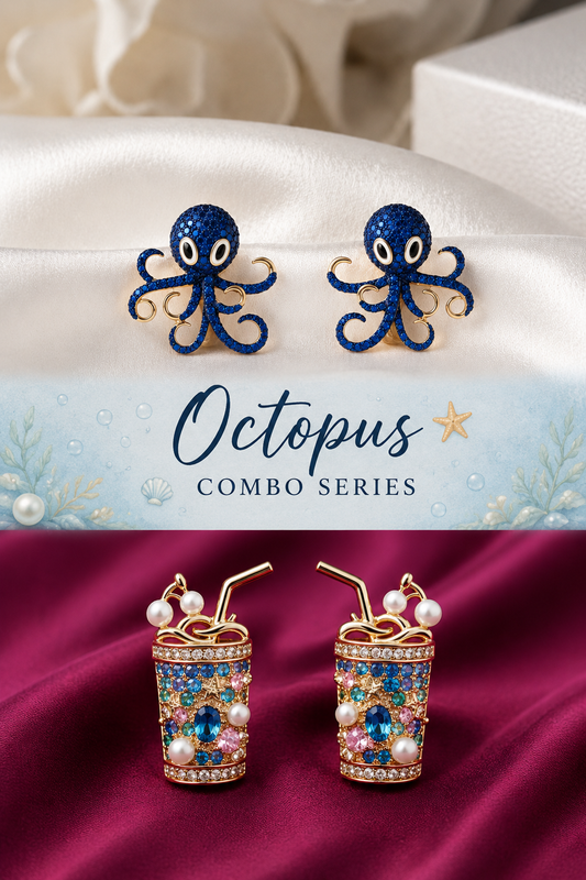 Octopus Treasure Duo - Midnight Blue